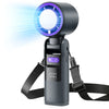 Portable Handheld Turbo Fan with Cooling & Flashlight