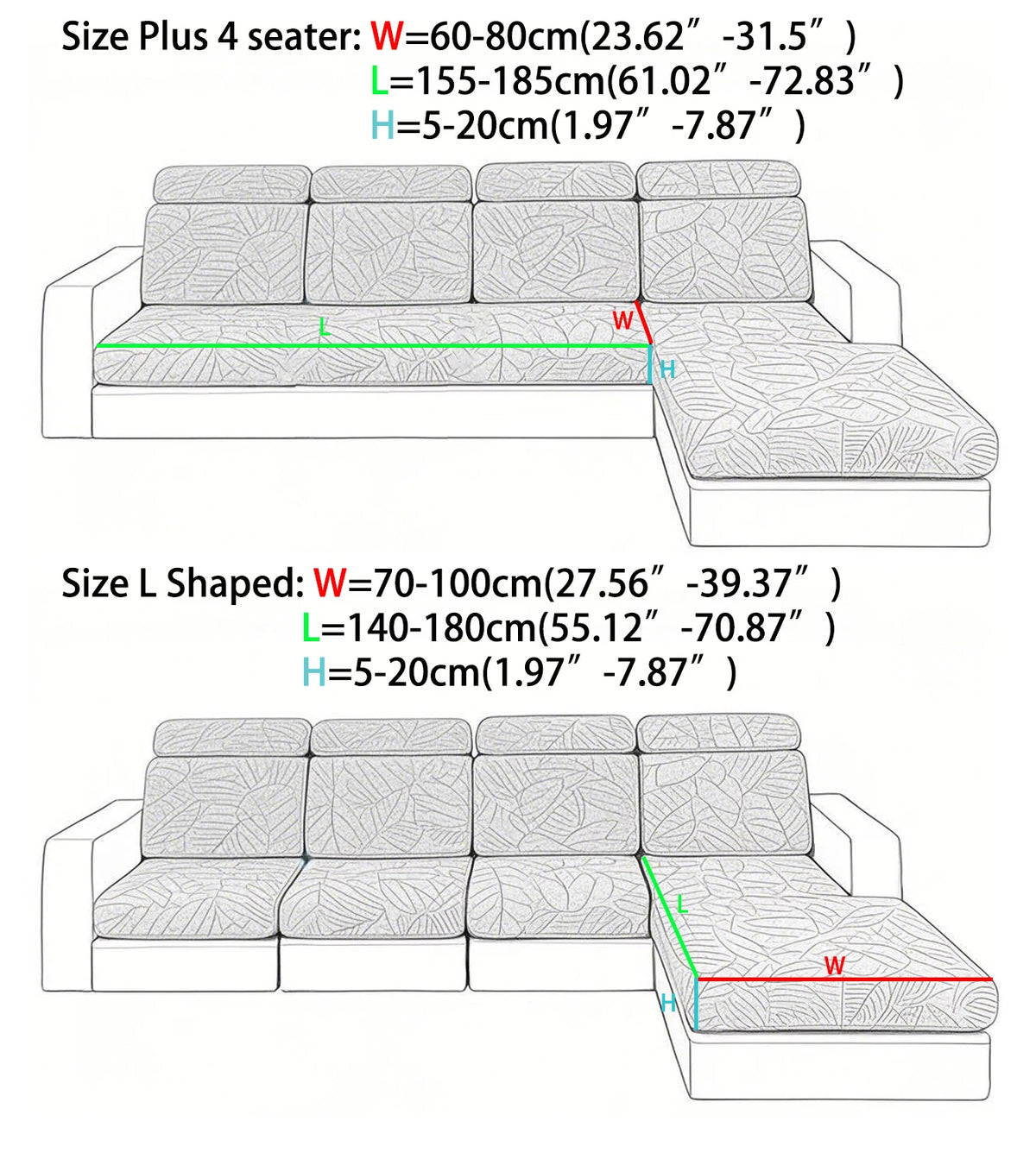 Jacquard Sofa Cushion Cover – Pet-Friendly & All-Season Protection
