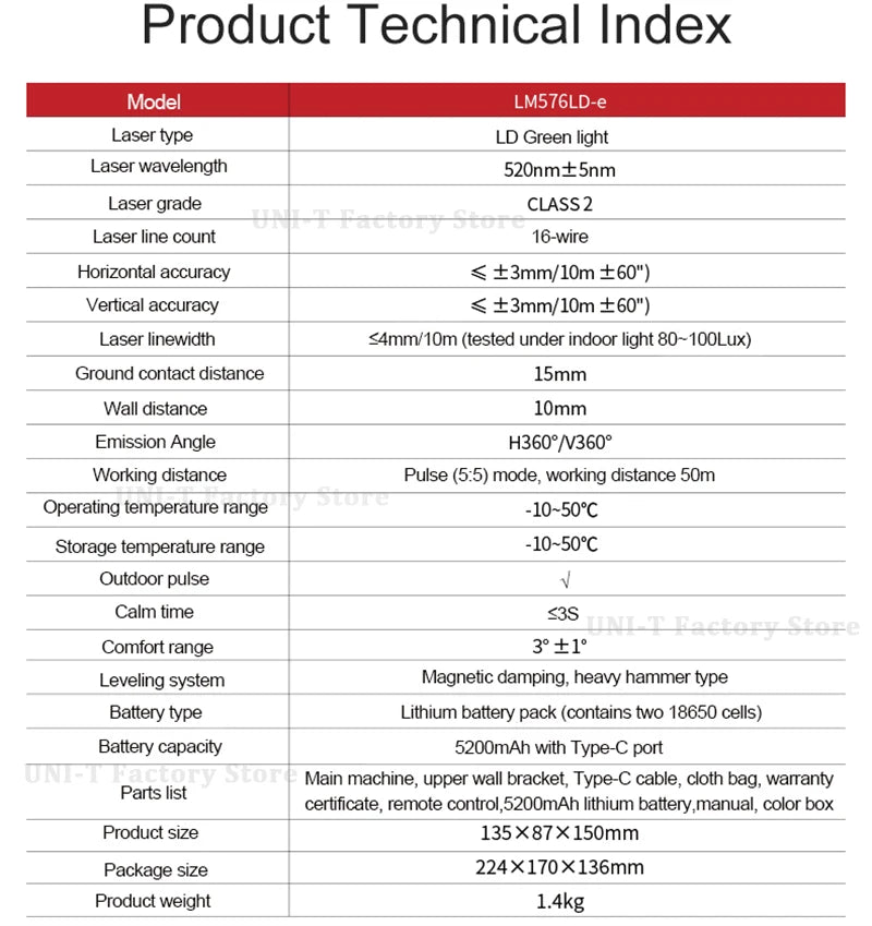 Professional Green Laser Level with 360° Self-Leveling