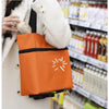 2-in-1 Foldable Shopping Cart Trolley Bag with Wheels