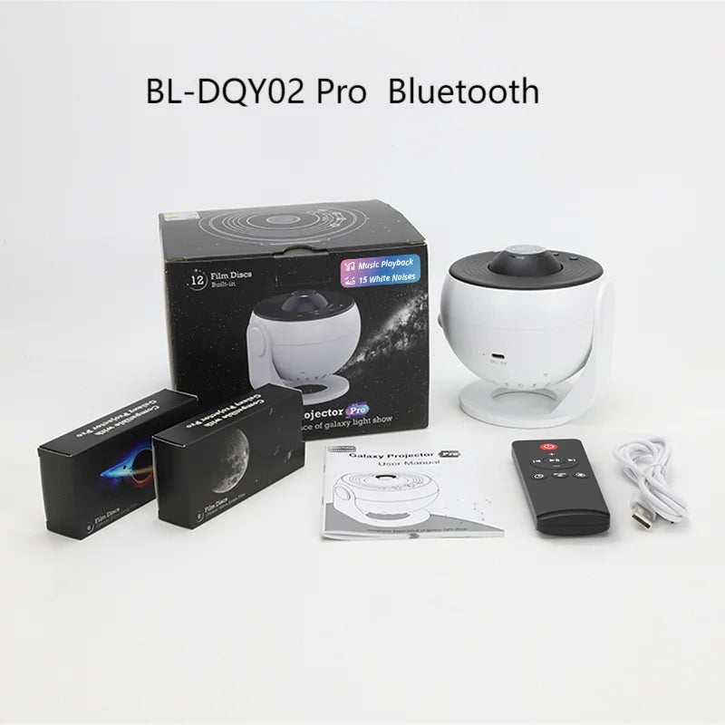 Galaxy Star Projector with Bluetooth Speaker & White Noise