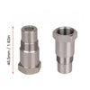 Stainless steel universal oxygen sensor with a threaded connection and a hexagonal tip.