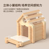 Natural Wooden Cabin Building Kit – DIY Forest House Blocks