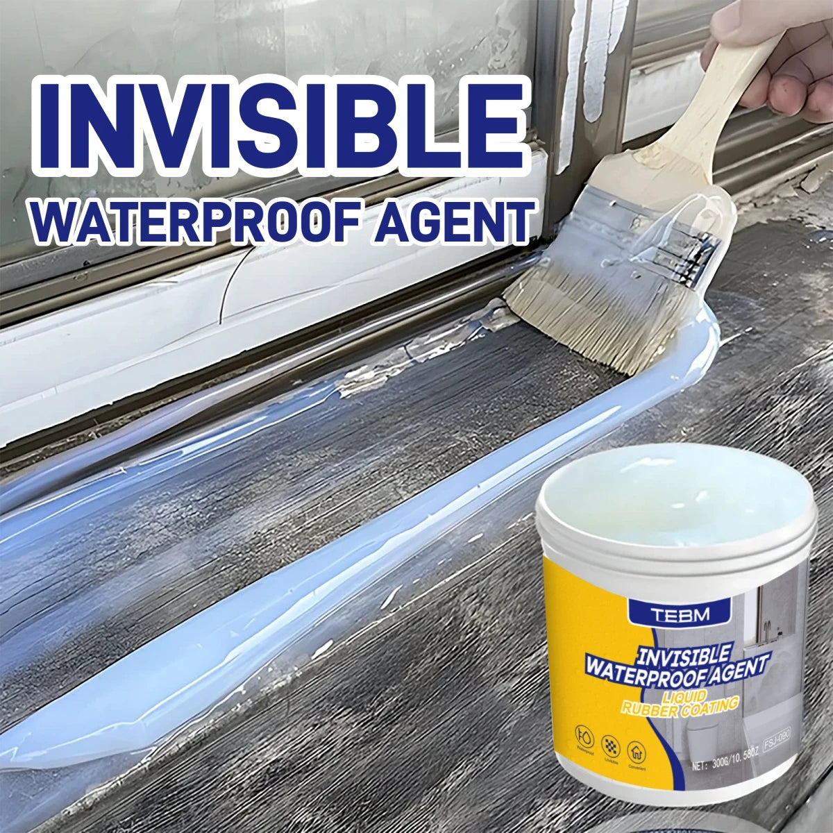 Invisible Waterproof Sealant – Transparent Leak Repair Coating