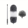 Extendable Cobweb Duster with Microfiber Head & Lightweight Aluminum Pole