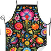 Polish Folk Floral Sleeveless Apron - Vintage Design for Cooking, Crafting & More