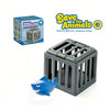 A gray plastic fish pool dive toy is shown next to its packaging and a logo for Save the Animals.