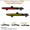 Direct replace OEM rear bumper reflector lens for Accord vehicle, showing red and amber light options.