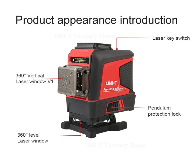 Professional Green Laser Level with 360° Self-Leveling