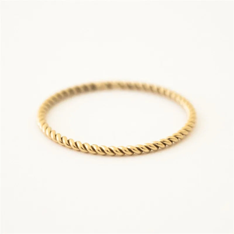 14K Gold Filled Braided Stacking Ring