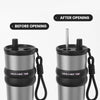 Stainless Steel Vacuum-Insulated Water Bottle with Straw