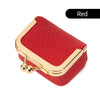 Vintage PU Leather Jewelry Box with Kiss Lock Closure