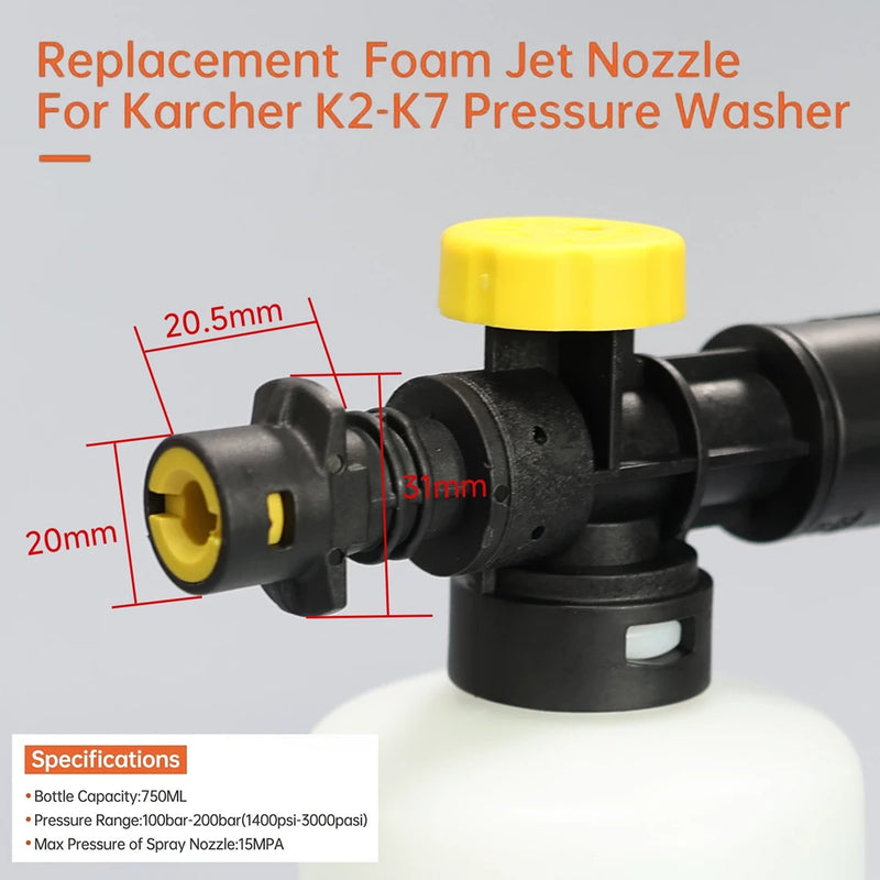 Adjustable Foam Cannon for Pressure Washers
