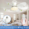 Compact Ceiling Fan Light with Remote Control