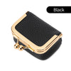 Vintage PU Leather Jewelry Box with Kiss Lock Closure