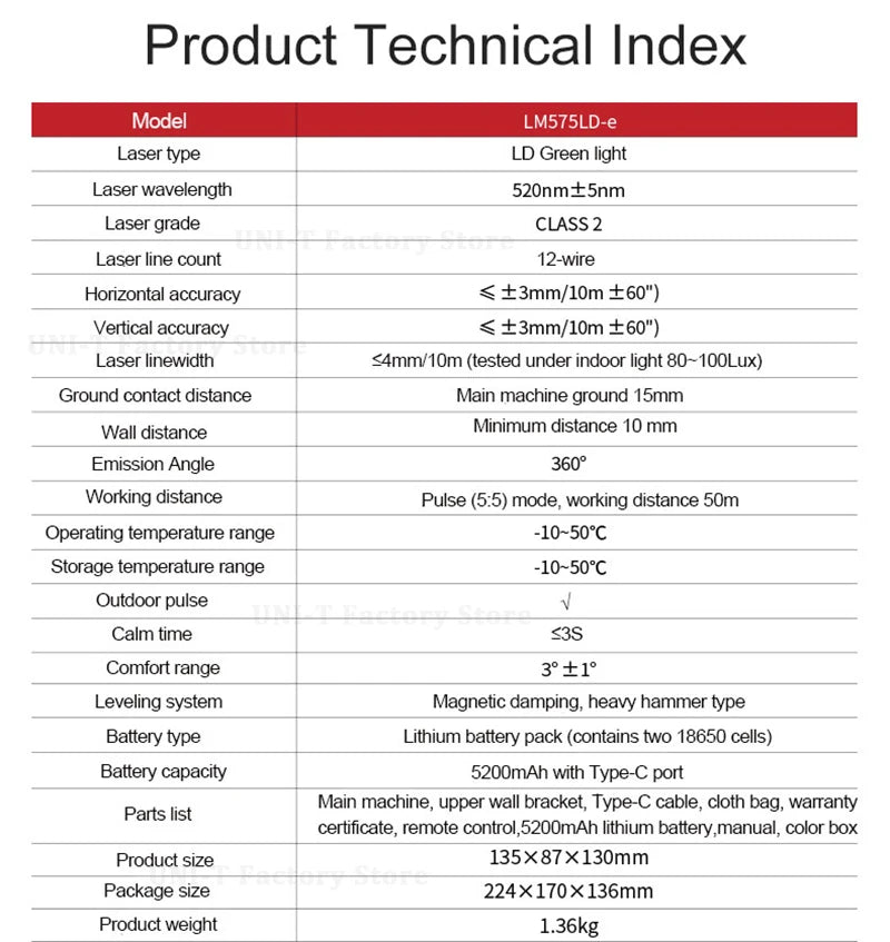 Professional Green Laser Level with 360° Self-Leveling