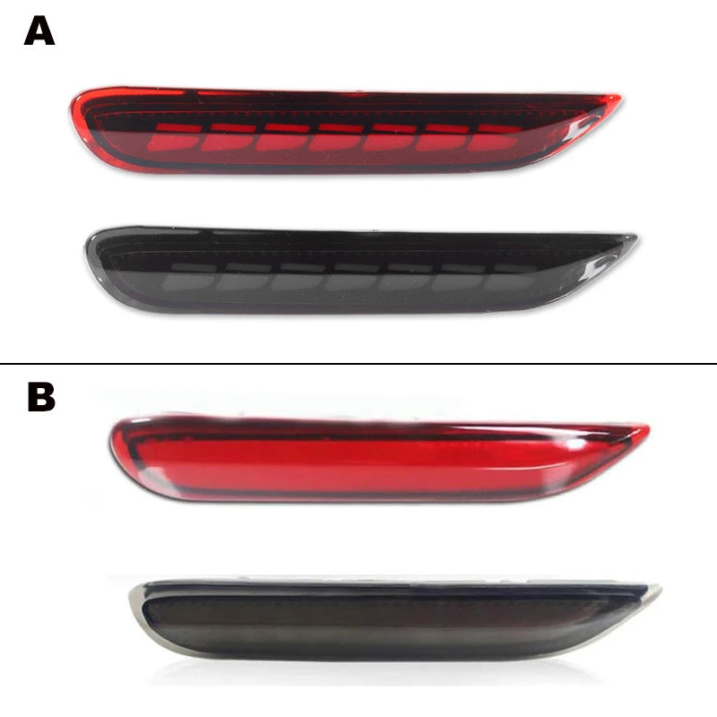 LED Rear Bumper Reflector Lights with Tail and Brake Functions