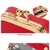 Vintage PU Leather Jewelry Box with Kiss Lock Closure