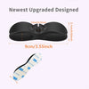 Black adhesive cord organizer featuring foam and plastic components for managing kitchen appliance cords.
