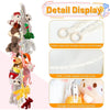 Bohemian Cotton Hanging Storage Chain with 20 Steel Clips