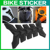 Black 3D carbon fiber fish bone design motorcycle tank pad protector sticker