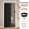 Foldable Blackout Door Curtain with Hooks