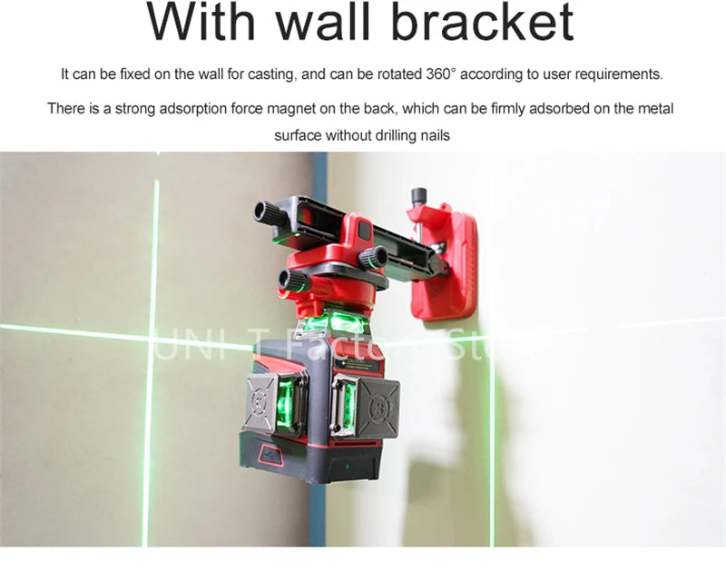 Professional Green Laser Level with 360° Self-Leveling