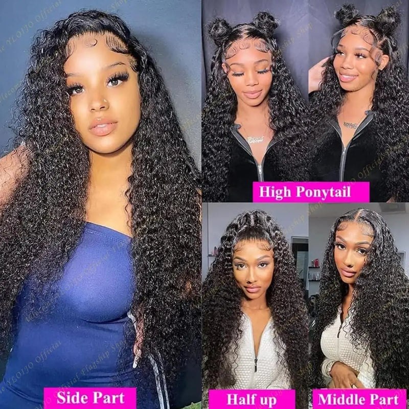 Glueless Kinky Curly Human Hair Wig