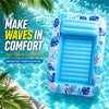 Extra-Large Inflatable Pool Lounger with Pillow