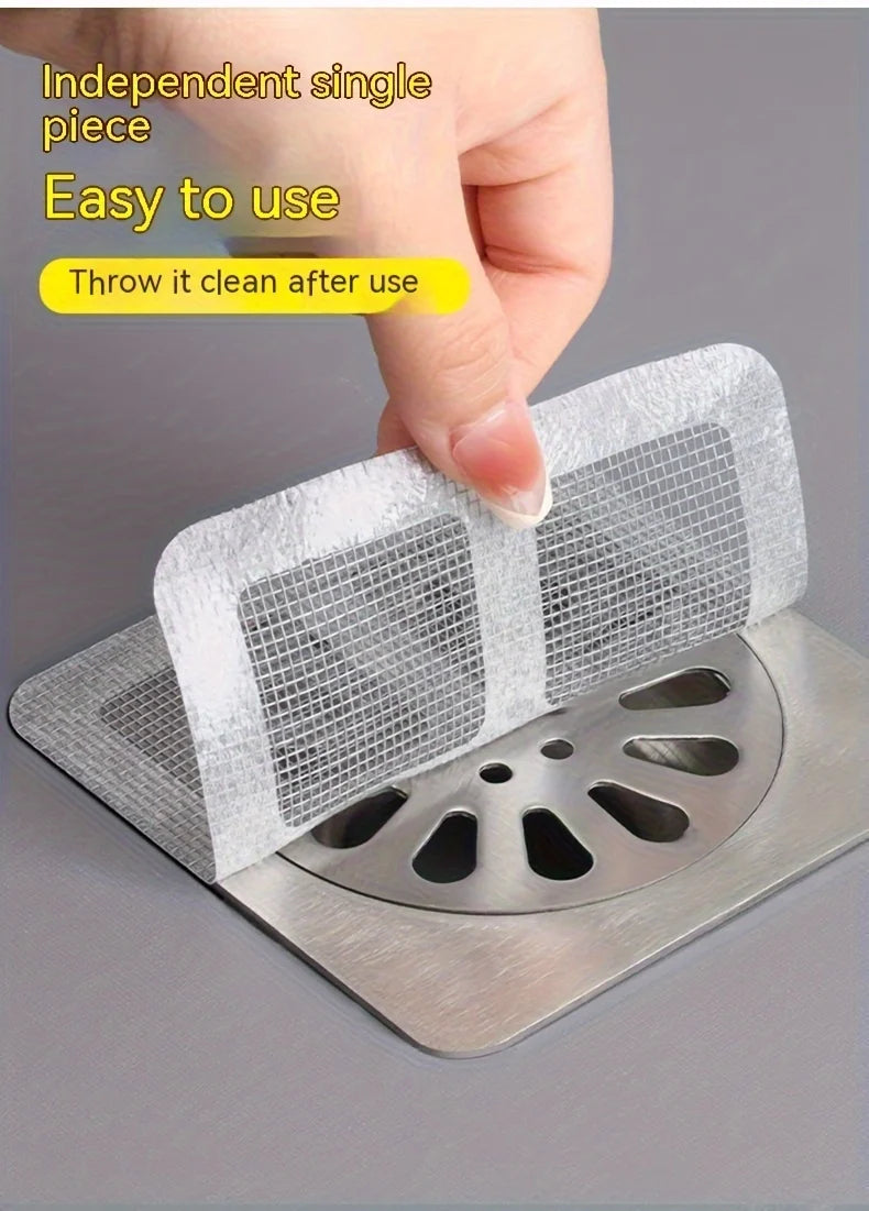 Self-Adhesive Drain Sticker Filter for Hair, Bugs, and Debris
