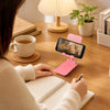 Pink Foldable Phone & Tablet Stand with Adjustable Viewing Angle