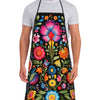 Polish Folk Floral Sleeveless Apron - Vintage Design for Cooking, Crafting & More