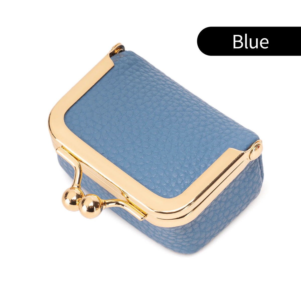 Vintage PU Leather Jewelry Box with Kiss Lock Closure