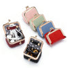 Vintage PU Leather Jewelry Box with Kiss Lock Closure