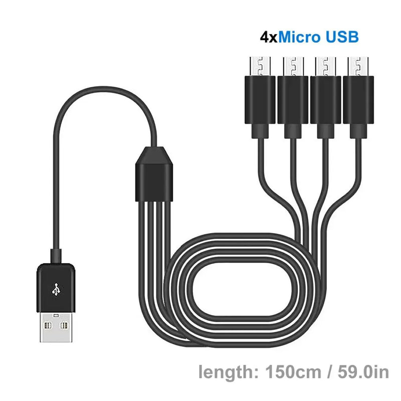 4-in-1 Multi-Charging Cable (20cm)