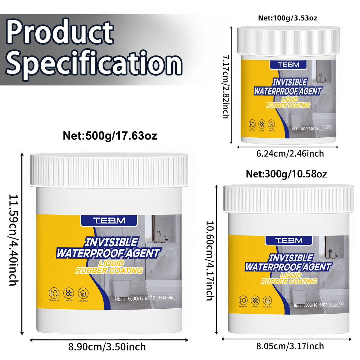 Invisible Waterproof Sealant – Transparent Leak Repair Coating