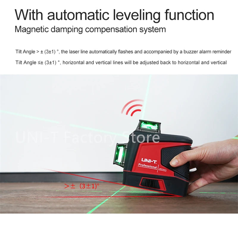 Professional Green Laser Level with 360° Self-Leveling