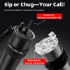 Stainless Steel Vacuum-Insulated Water Bottle with Straw