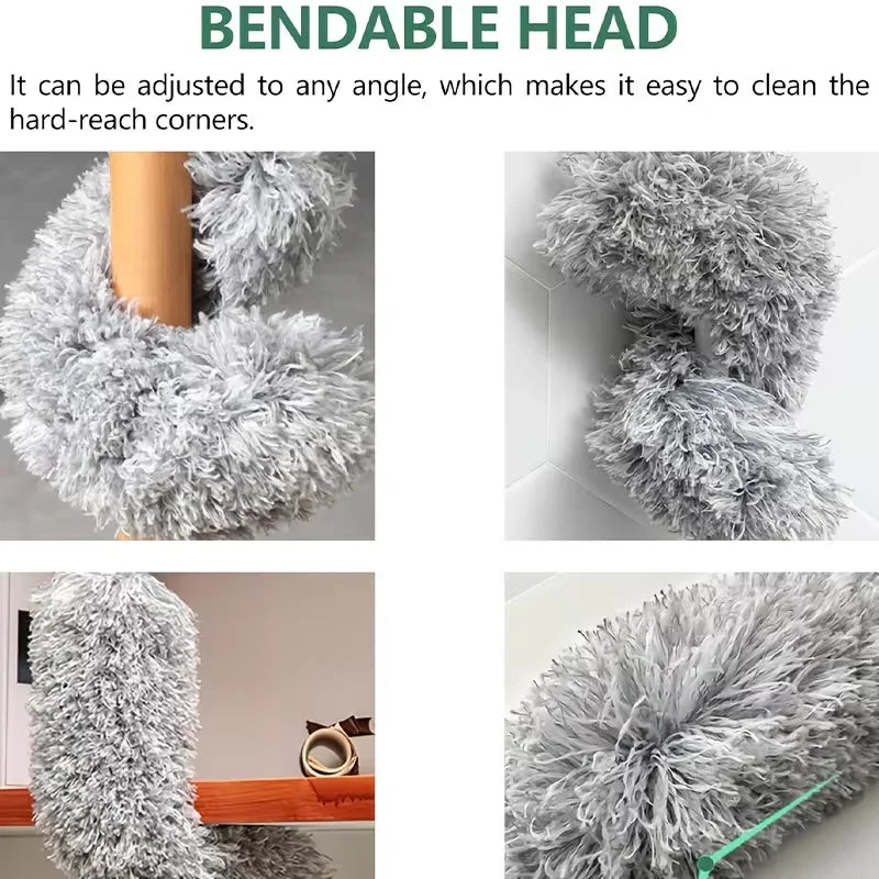 Adjustable Telescopic Duster with Bendable Microfiber Head