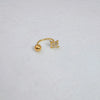 Zircon Star Nose Ring in 14K Gold