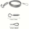A set of adjustable metal buckle ropes and a separate metal hook for hanging and securing items.
