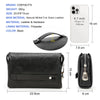 Men's Full-Grain Leather Clutch with Password Lock