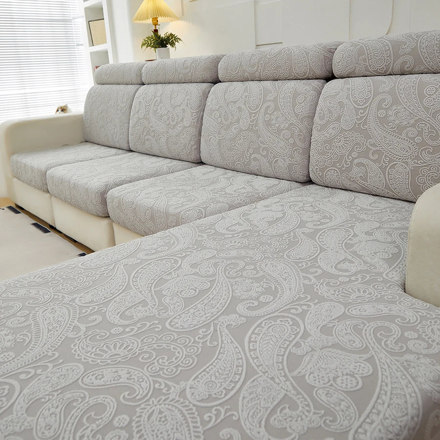 Jacquard Sofa Cushion Cover – Pet-Friendly & All-Season Protection