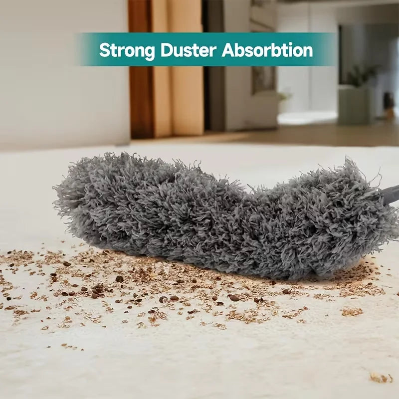 Adjustable Telescopic Duster with Bendable Microfiber Head