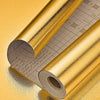 Roll of gold self-adhesive aluminum foil kitchen wall stickers with measurement markings