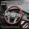 Carbon fiber pattern non-slip inner ring for a steering wheel.