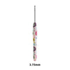 A single ergonomic crochet hook with a floral sunflower design, measuring 3.75mm.