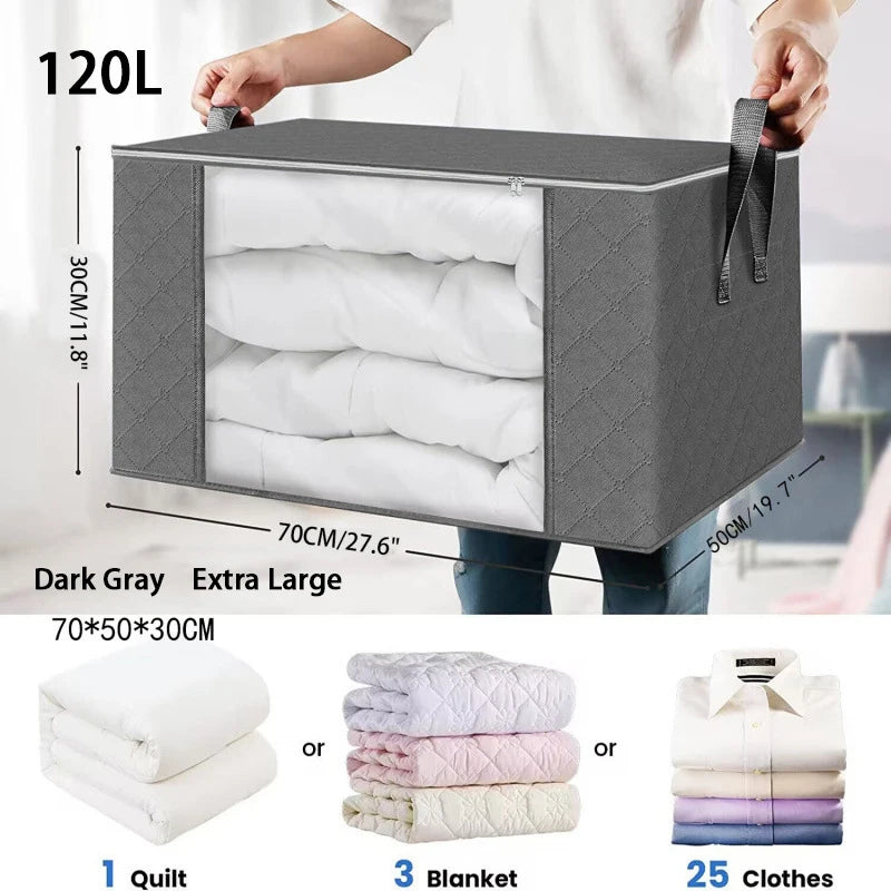 Foldable Storage Bags with Clear Window