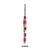 A single ergonomic crochet hook with a floral design, measuring 6.0mm.