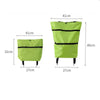 2-in-1 Foldable Shopping Cart Trolley Bag with Wheels